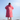 Pink changing robe with recycled sherpa lining by sandbanks Style. Back