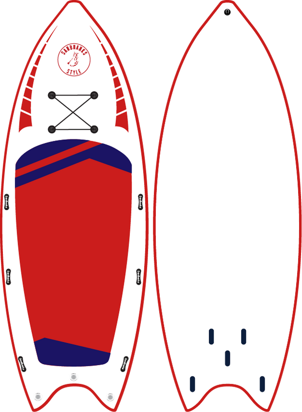 Multi person monster isup paddleboard for 10 people