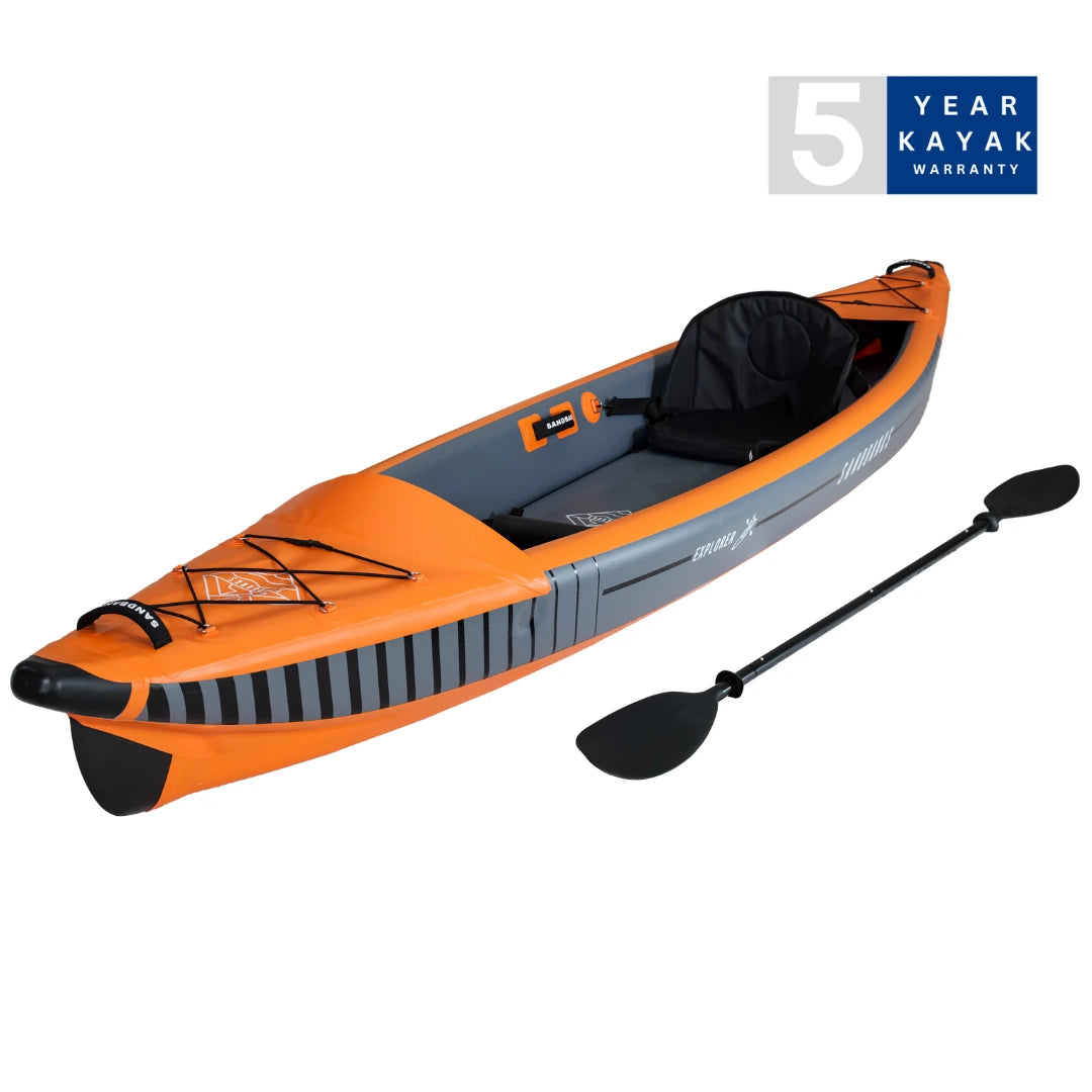 Explorer Drop Stitch Single Inflatable Kayak | Sandbanks Style