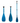 collapsible aluminium sup paddle in blue