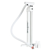 white double action  bravo super pump  for pumping paddleboards up to 20psi
