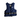 A navy blue life vest with a black buckle strap and white BALTIC branding, shown against a solid black background.