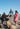 4 People Wearing Dry Robe Style Changing Robes on Rocky Beach
