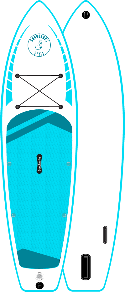 Sandbanks Style Elite Turquoise 10'6'' iSUP paddle board