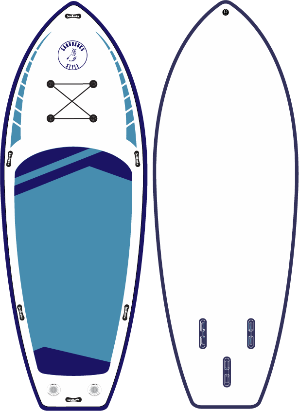 Multi person jumbo isup paddleboard for 6