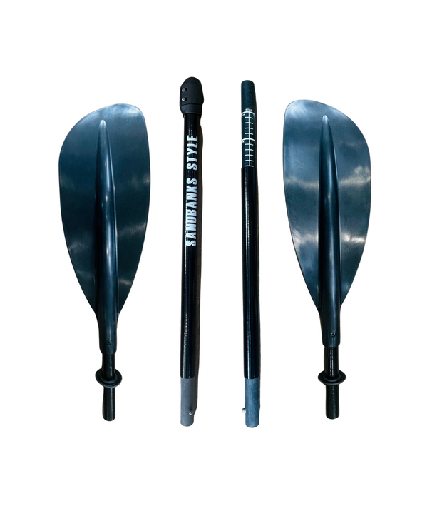 dismantled 4 piece fibreglass kayak paddle