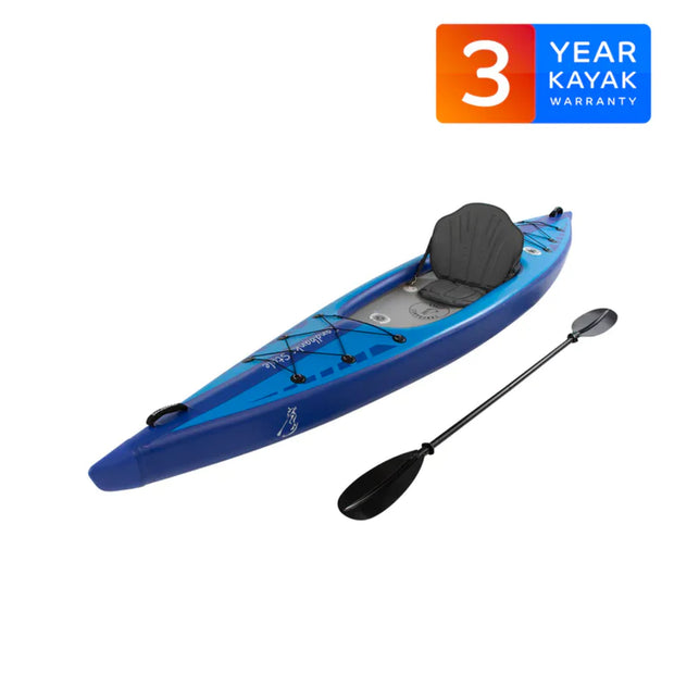 Sandbanks Style full dropstitch inflatable kayak in blue