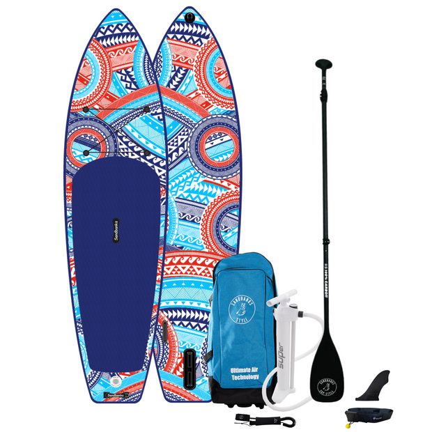 Ultimate Maui 10'6'' Allround isup inflatable paddleboard package with carbon paddle