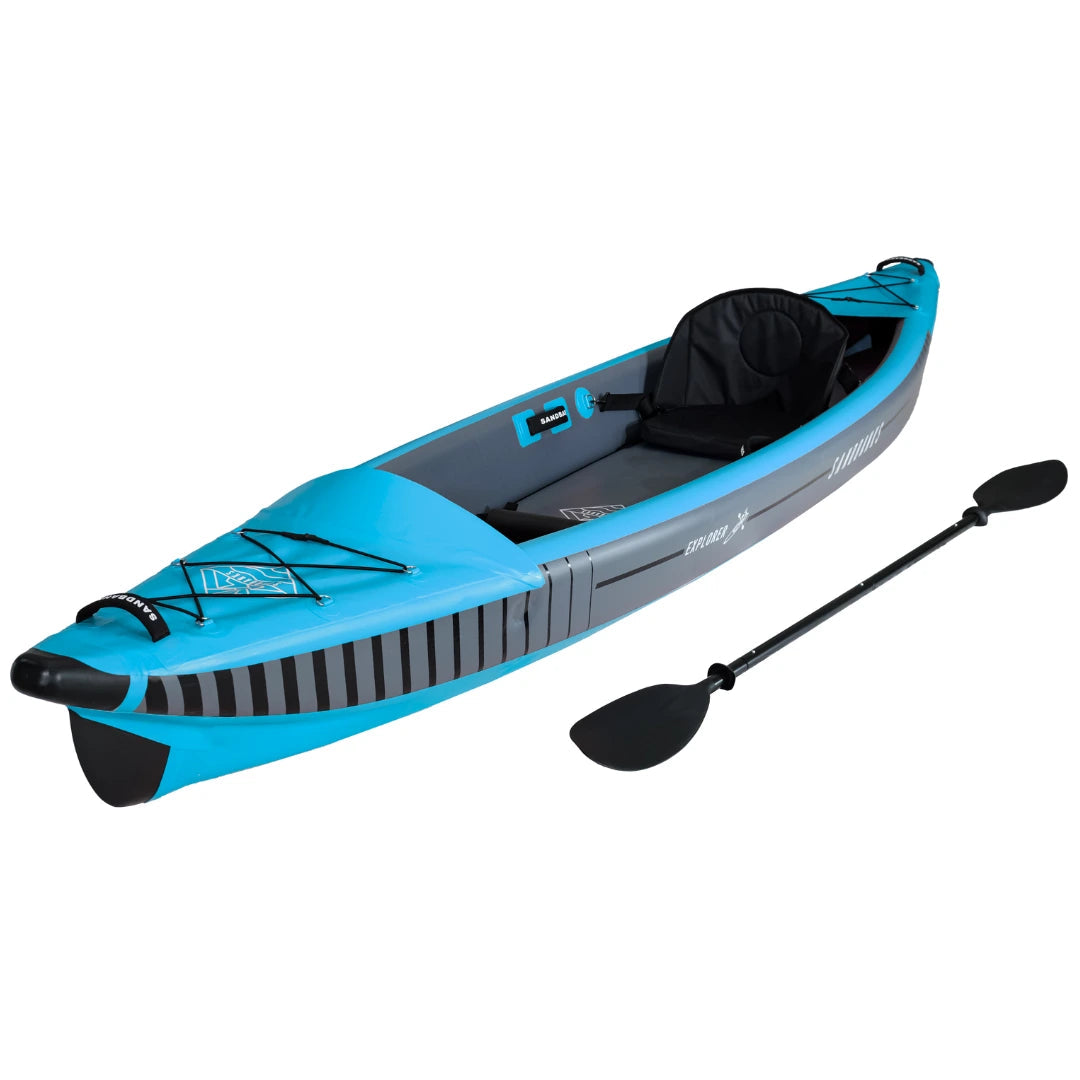 Explorer Drop Stitch Single Inflatable Kayak | Sandbanks Style