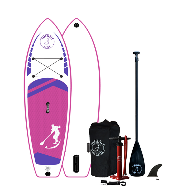 Splash Pink 8'6'' x 32" x 4.75" iSUP paddleboard package