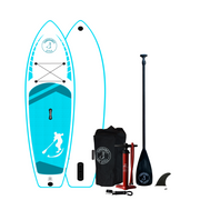 Splash Turquoise 8'6'' x 32" x 4.75" iSUP paddleboard package