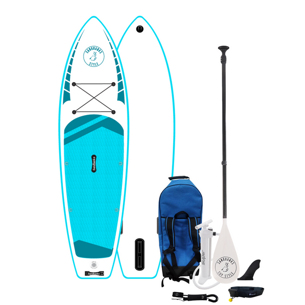 Elite Pro 10'6'' iSUP paddleboard package turquoise