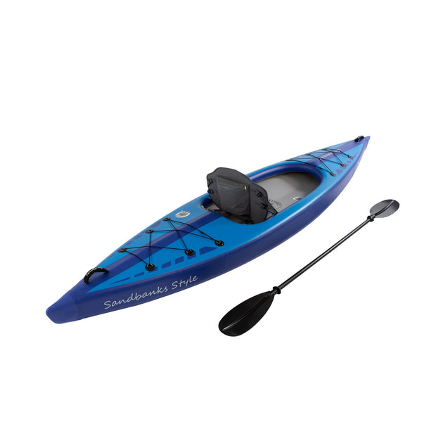 Sandbanks-Style-Optimal-single-person-kayak-blue-rear