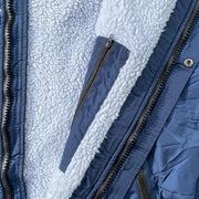 luxury towel waterproof changing robe navy blue inner pocket