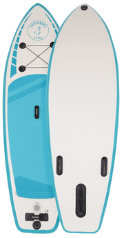 childrens 8'6'' splash paddleboard in  turquoise