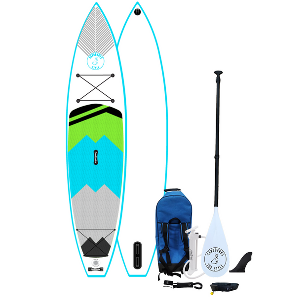 12 foot inflatable sports touring paddleboard package