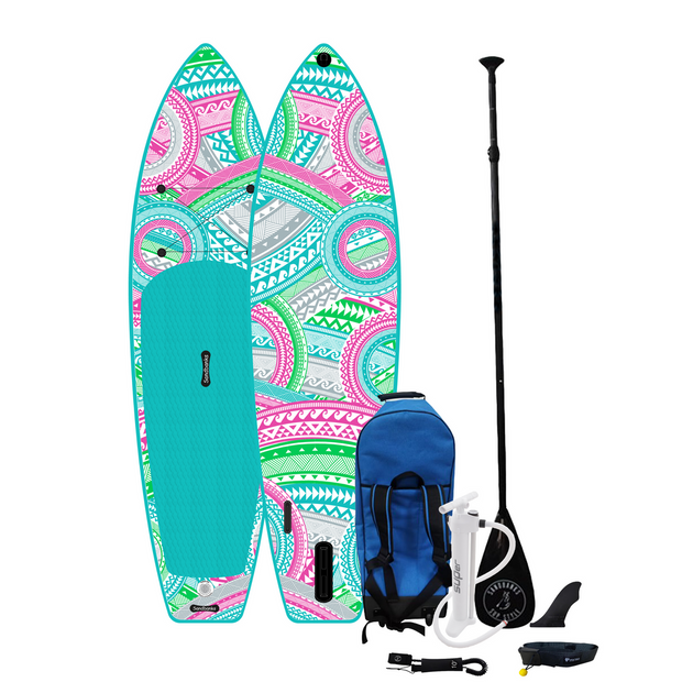 Ultimate Malibu 10'6'' Allround isup inflatable paddleboard package with carbon paddle