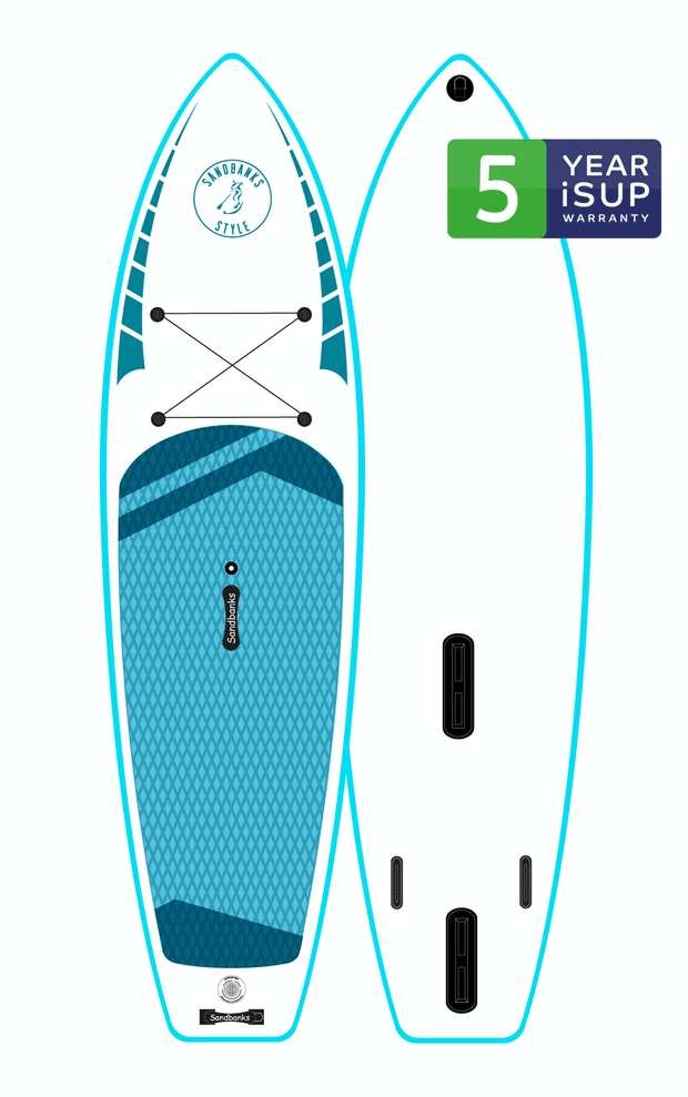 WindSUP 10'6''  x 32" x 6" iSUP Paddleboard Package Turquoise